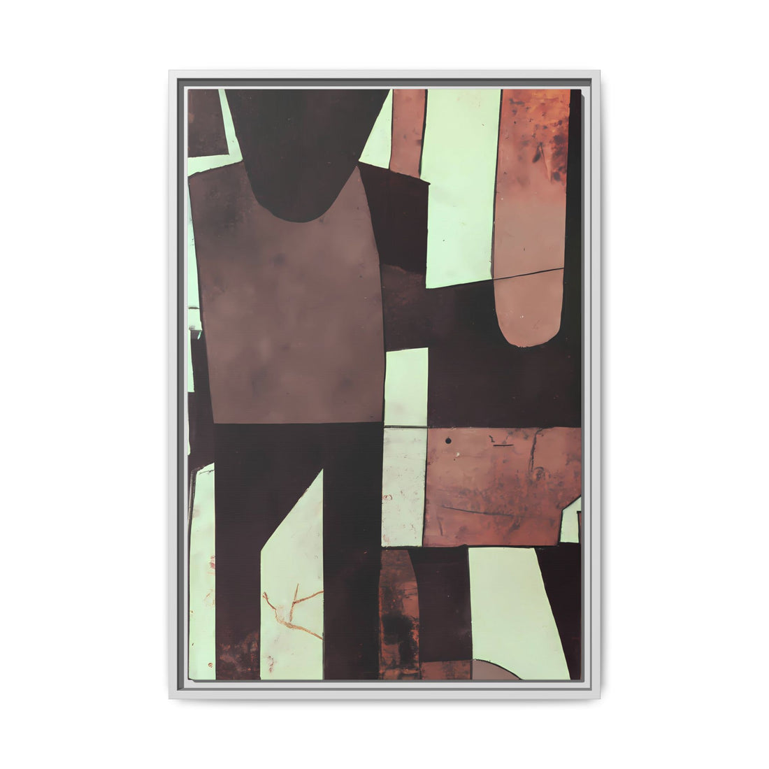 Partnership, Fluid Series | Framed Canvas Wall Art