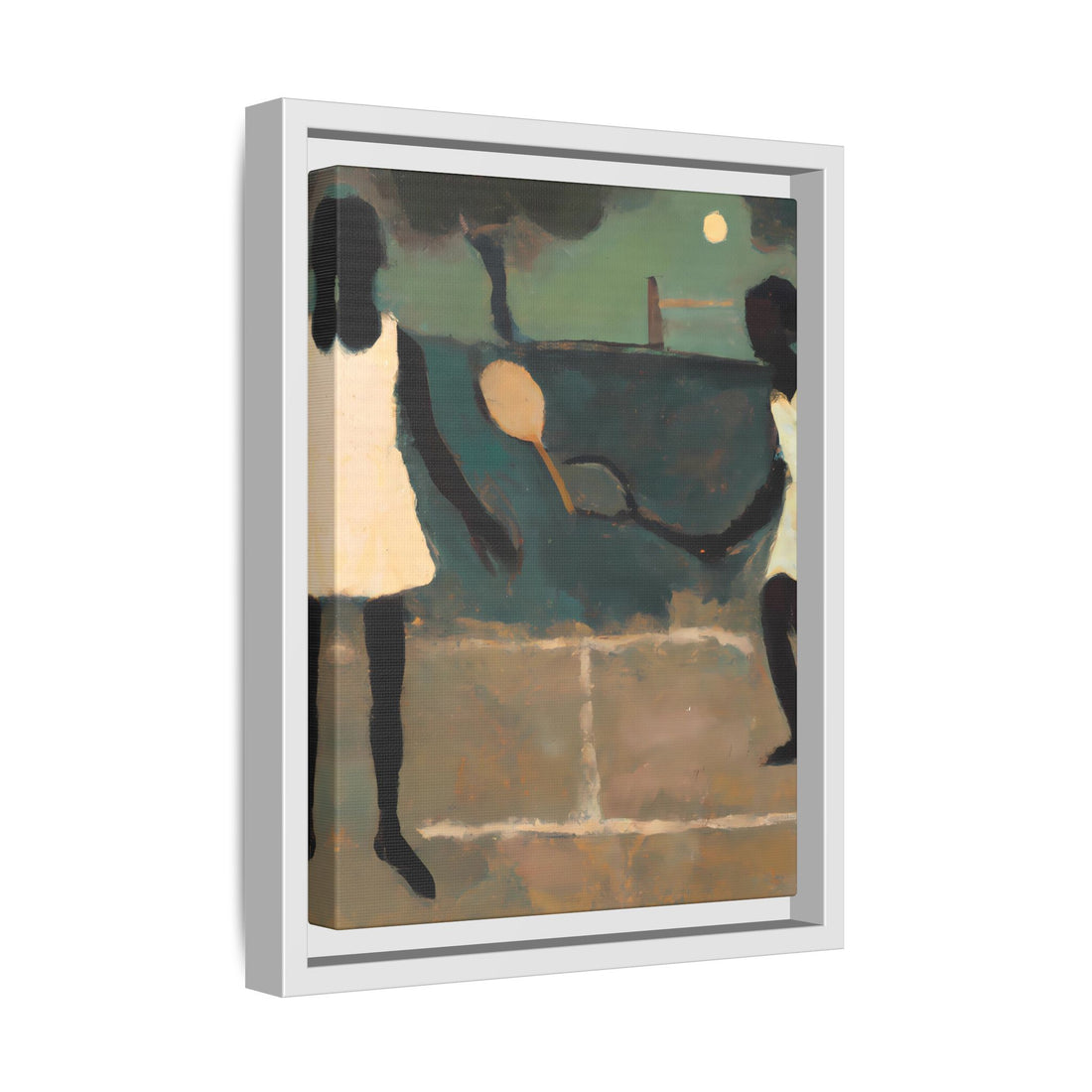 Doubles, Folk Series | Framed Canvas Art