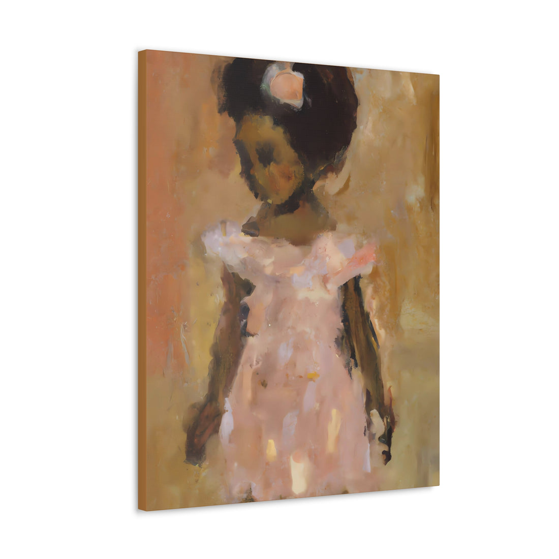 Girl in Peach 1, Canvas Wal Art Daughters Series