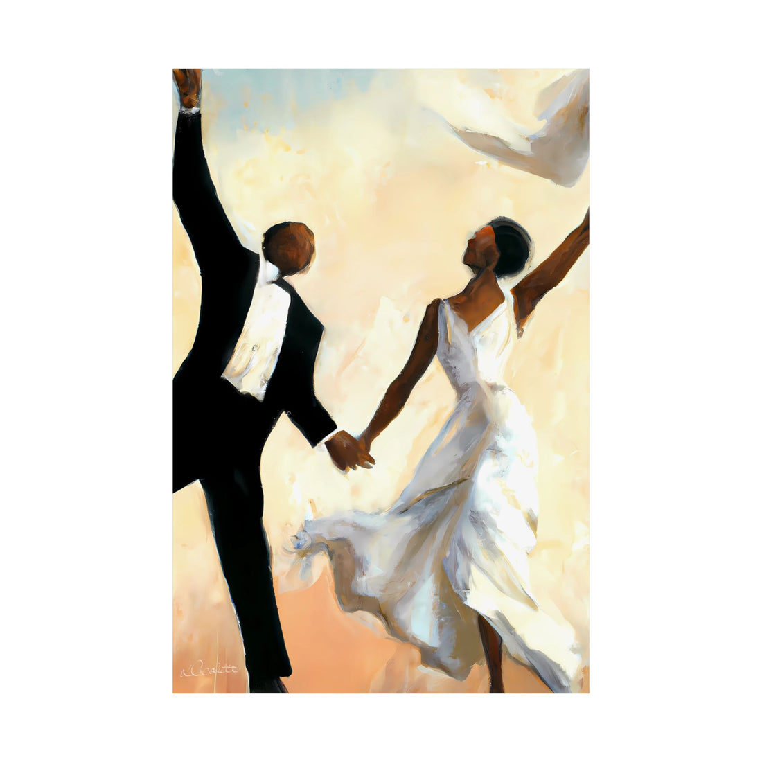 Wedding Day, Jumping the Broom | Signed Giclée Art Print