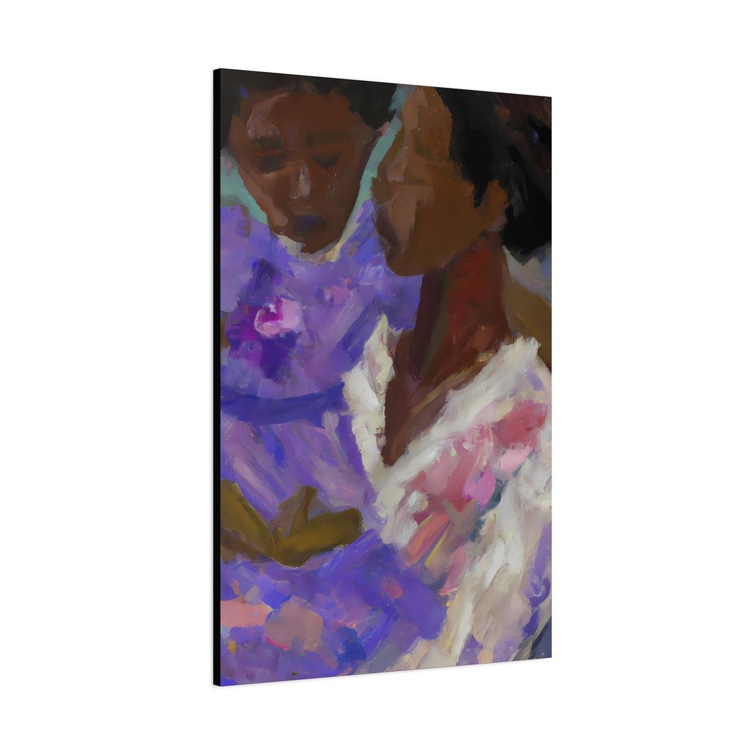 Lavender Mother, Canvas Wall Art Daughter Series