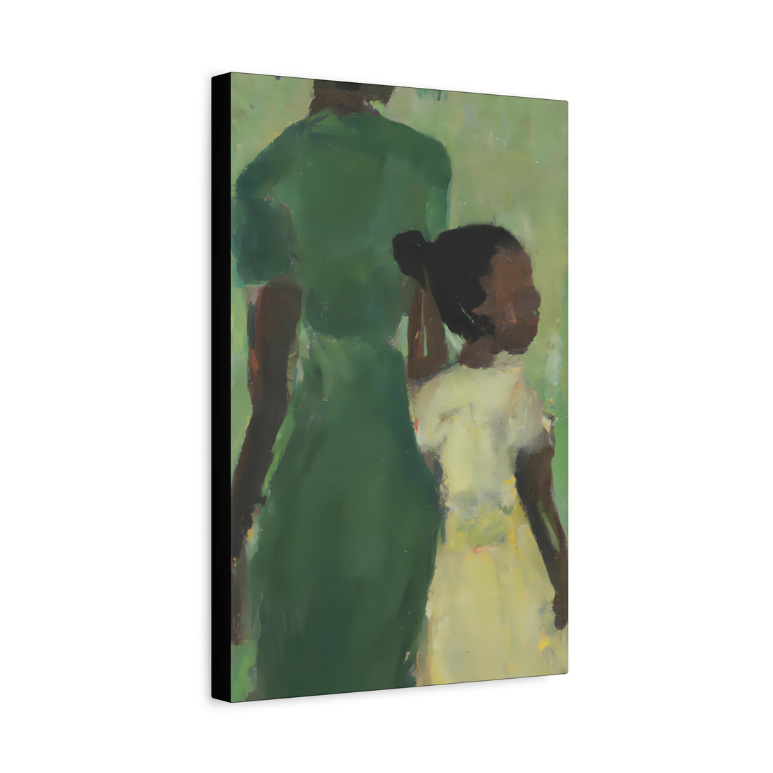 Green Mother, Daughter Series, CANVAS Wall Art