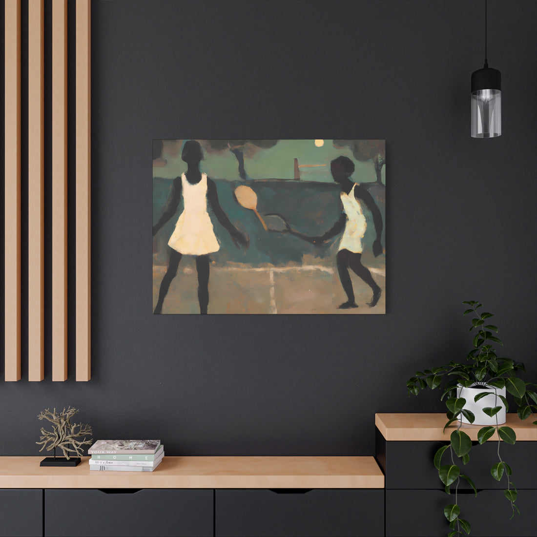 Doubles, Over the Sofa | Horizontal CANVAS Art