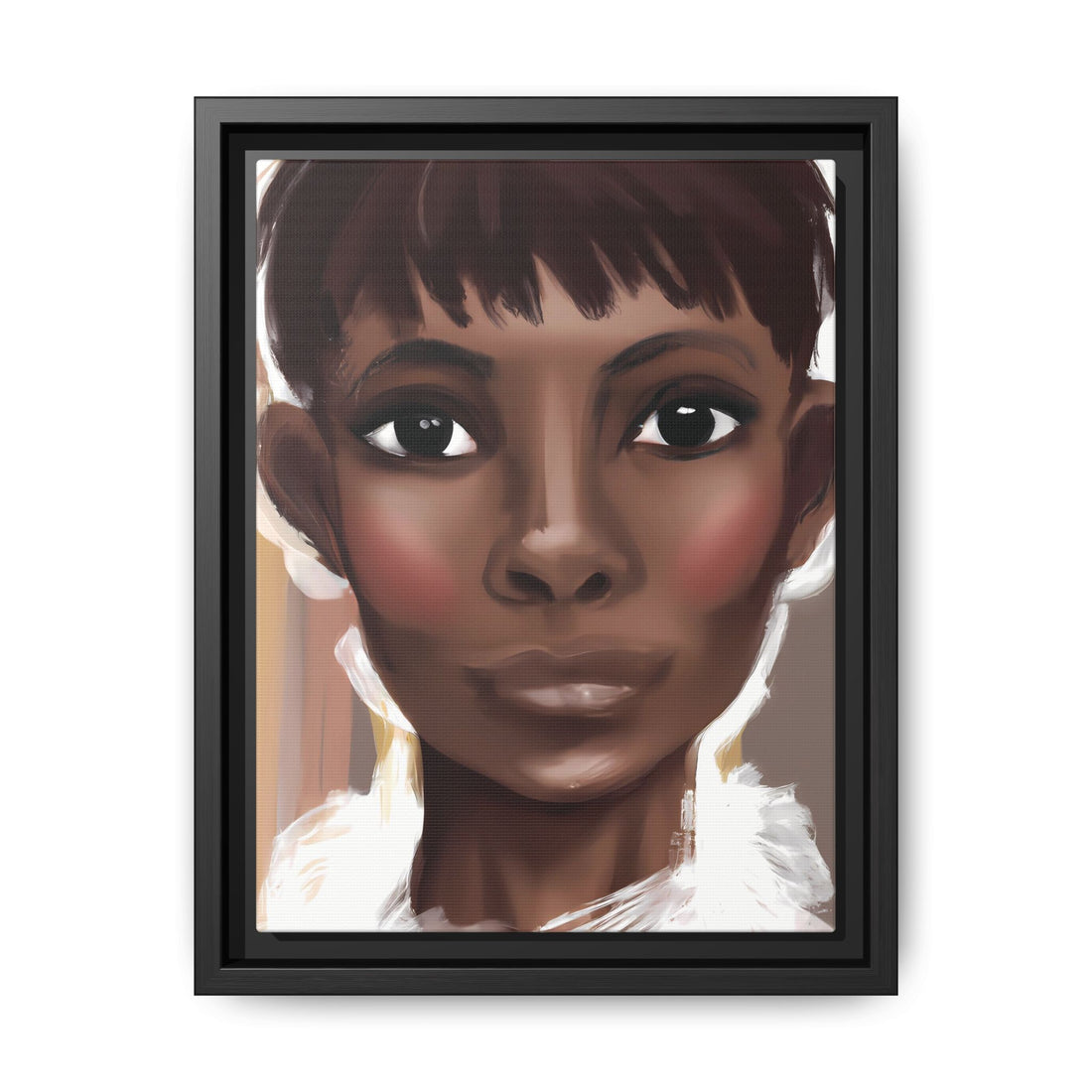 Pixie Diva, Black Beauty Series | Framed Canvas Wall Art