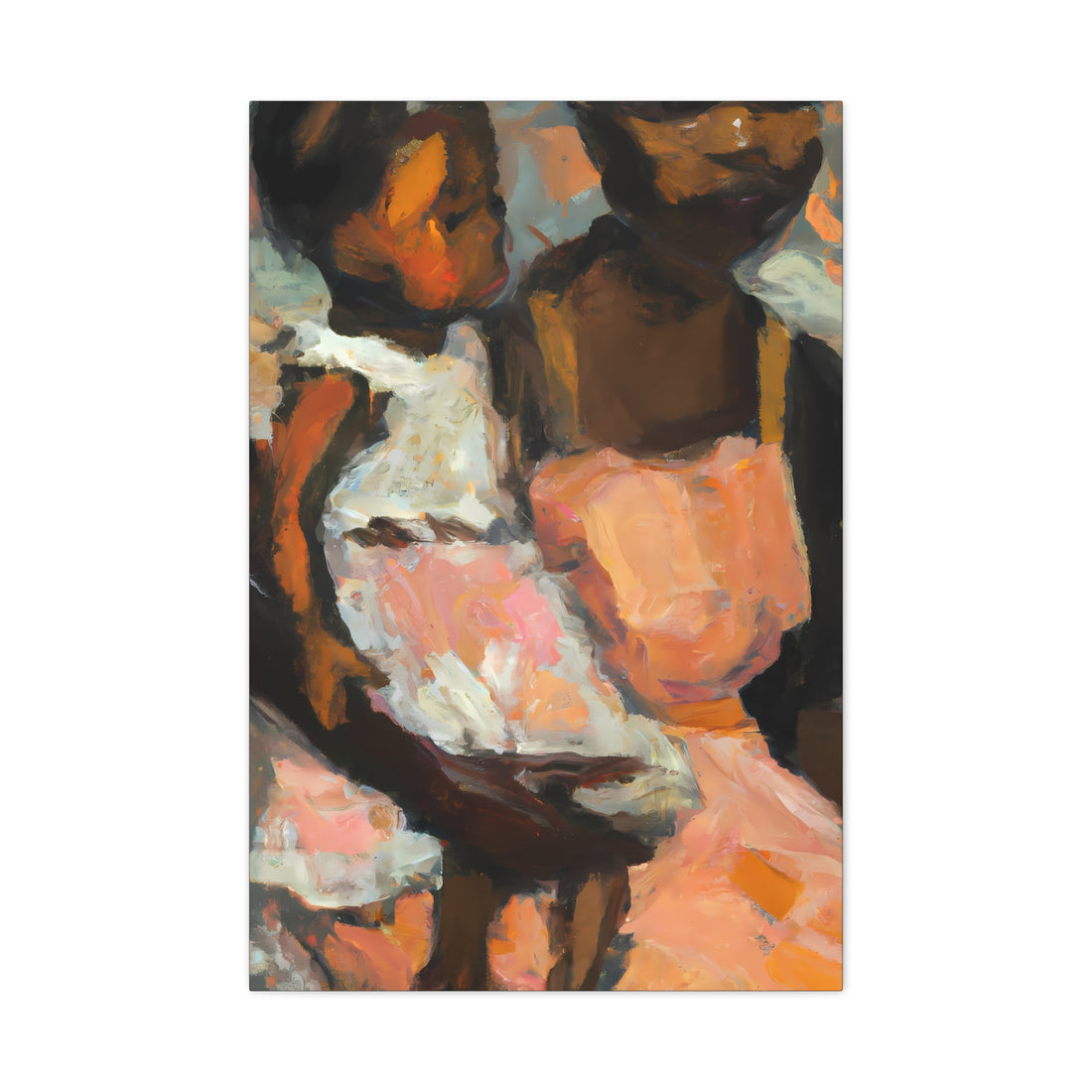 Peach Mother, Canvas Wall Art Daughter Series