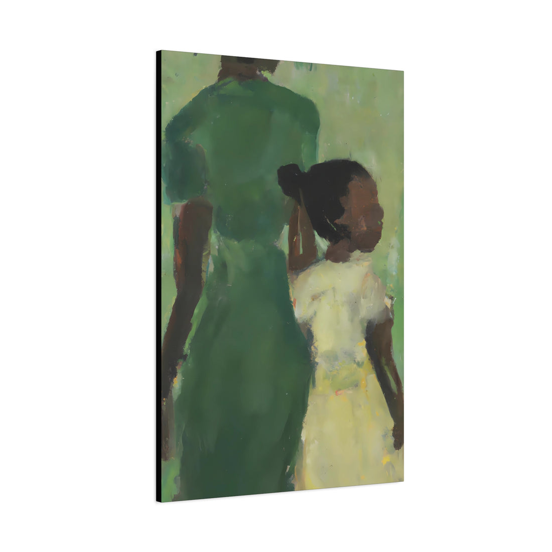 Green Mother, Daughter Series, CANVAS Wall Art