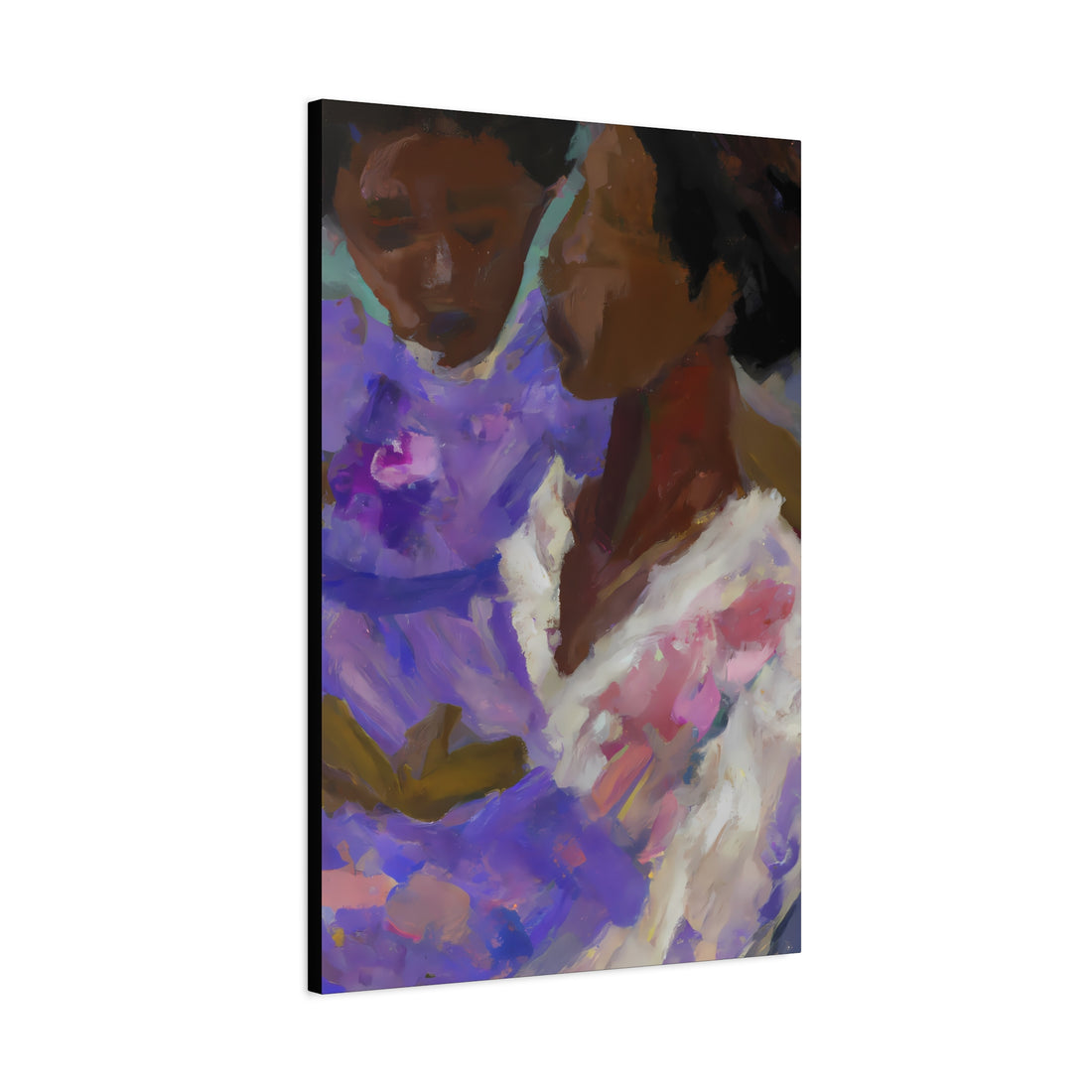 Lavender Mother, Canvas Wall Art Daughter Series