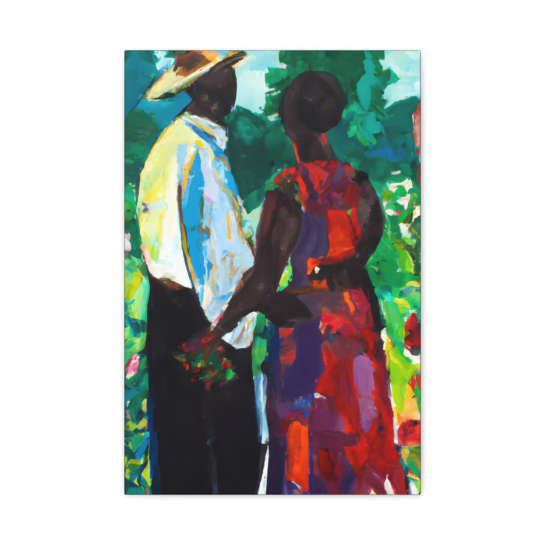 Red Flowers, Black Love Series | CANVAS wall art