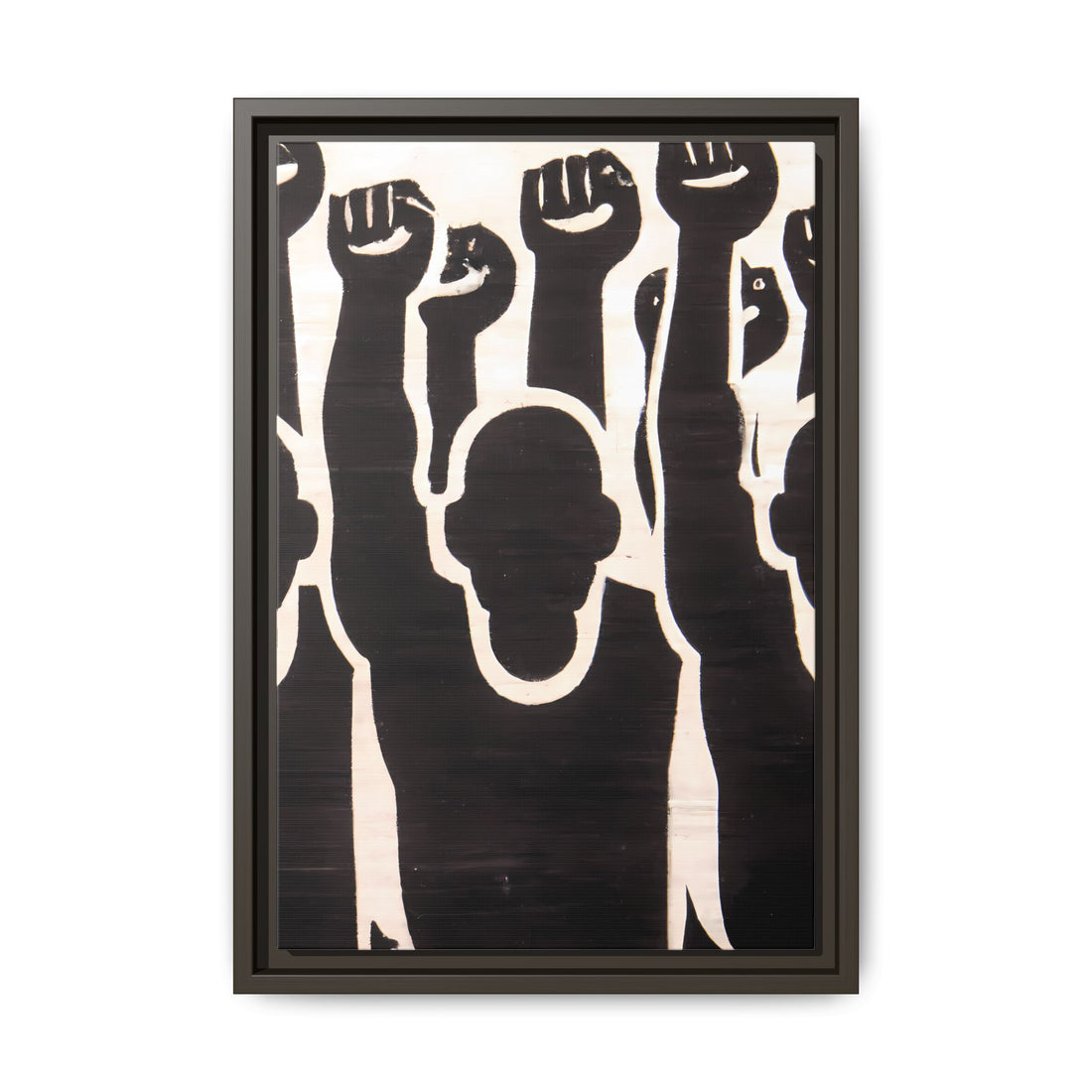 Hands Up 2, Abstract Series | Framed Canvas Wall Art