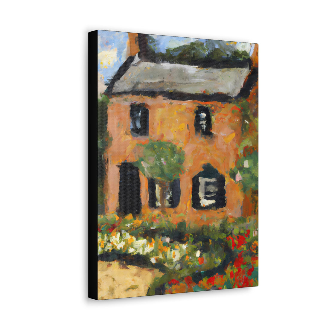 Brick Garden Cottage Series, CANVAS wall art