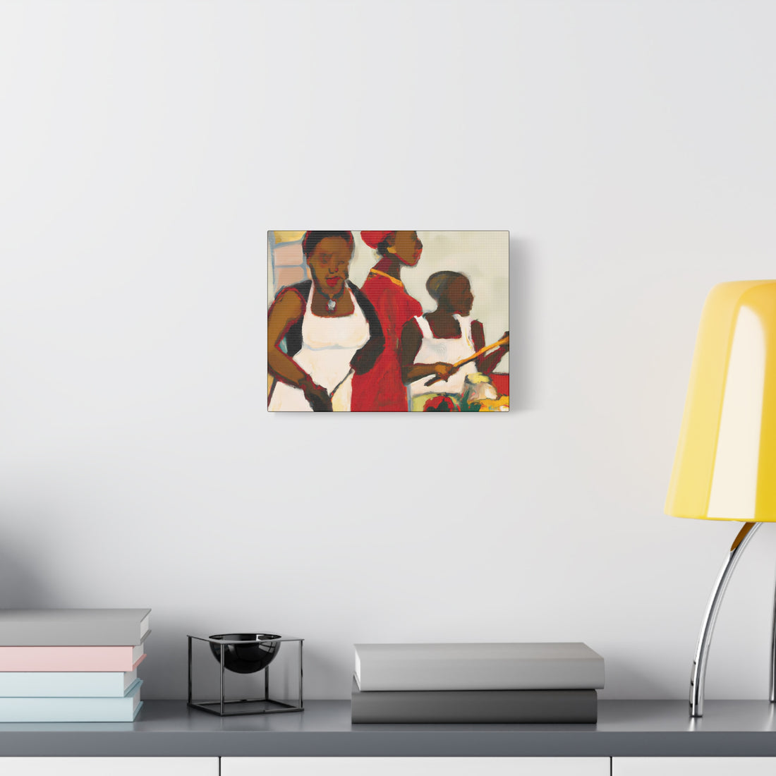 Lady in White, Over the Sofa | Horizontal CANVAS Art