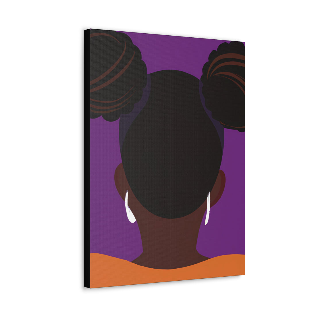 The Afro Puffs, Black Hair Art Series | Canvas Wall Art