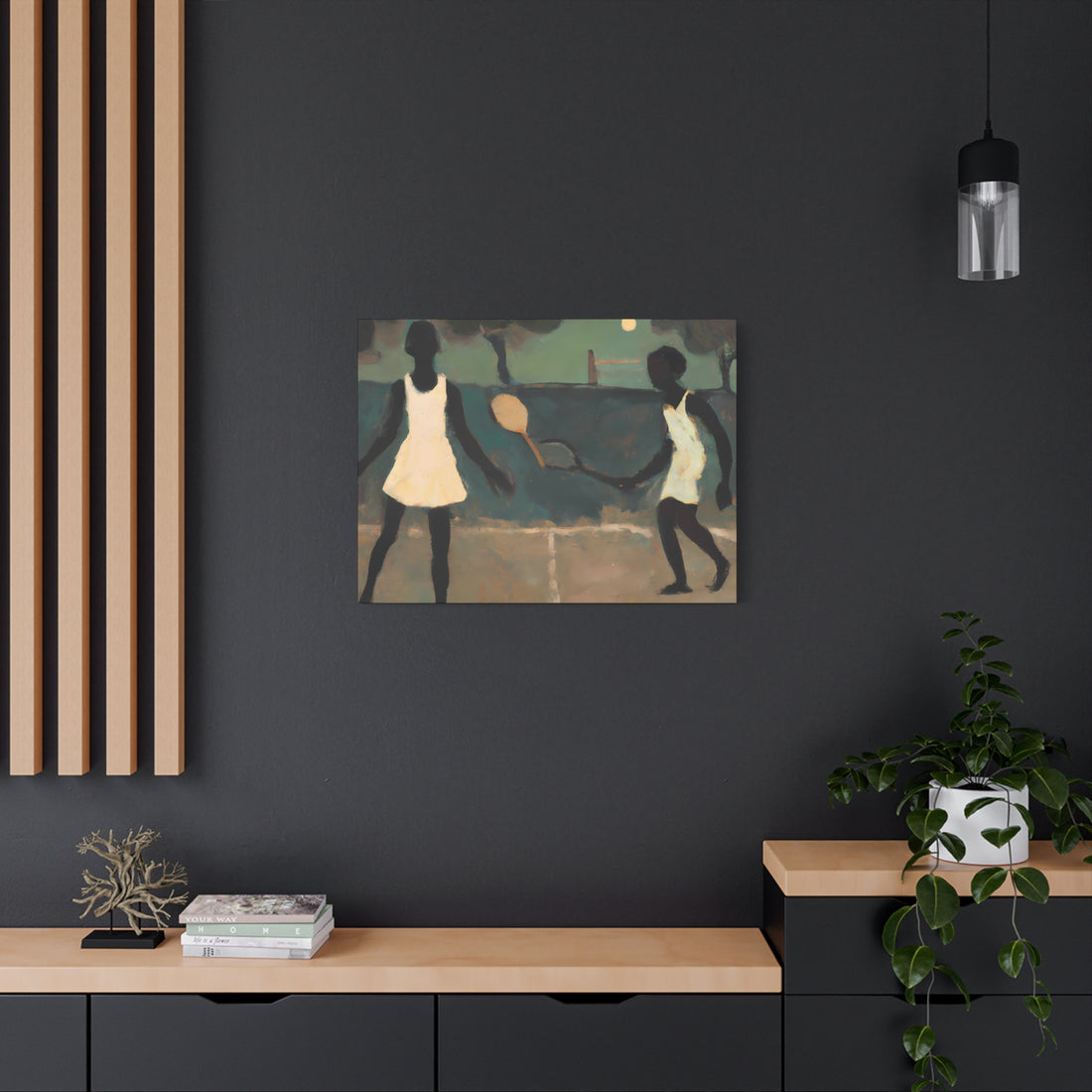 Doubles, Over the Sofa | Horizontal CANVAS Art