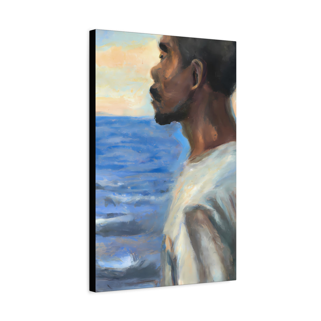 Black Man at Sea, Men Series CANVAS Wall Art
