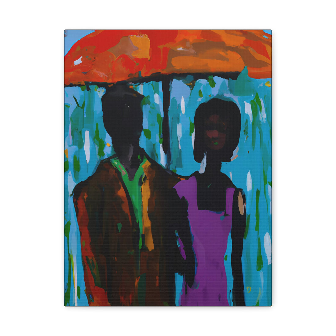 Purple Rain, Black Love Series | CANVAS Gallery Wrap