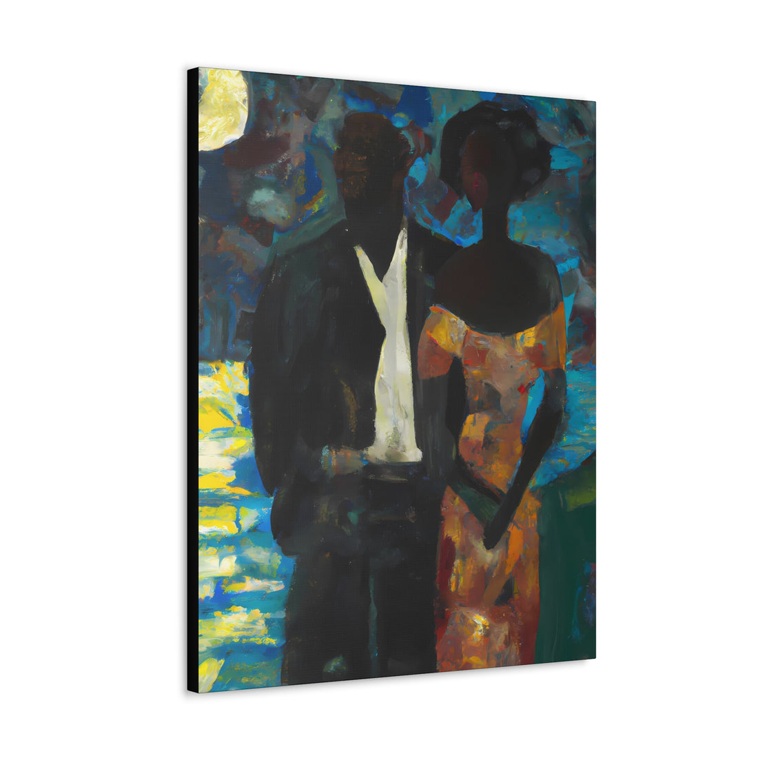 MoonLight, Black Love Series | CANVAS Gallery Wrap