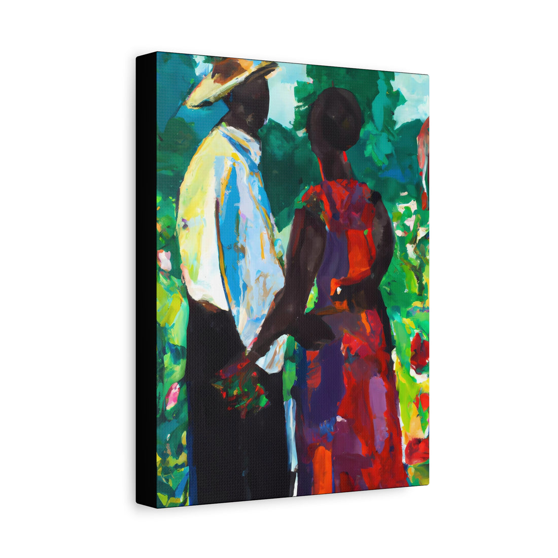 Red Flowers, Black Love Series | CANVAS wall art