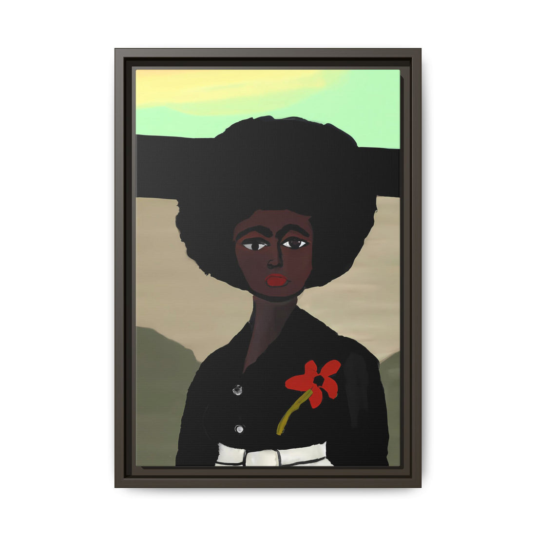 Jo, Folk Series | Framed Canvas Wall Art