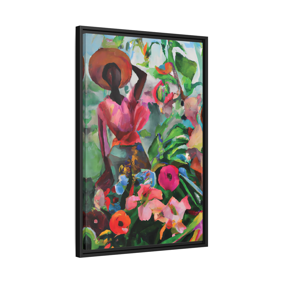 Wild Flowers, Garden Series | Framed Canvas Wall Artt
