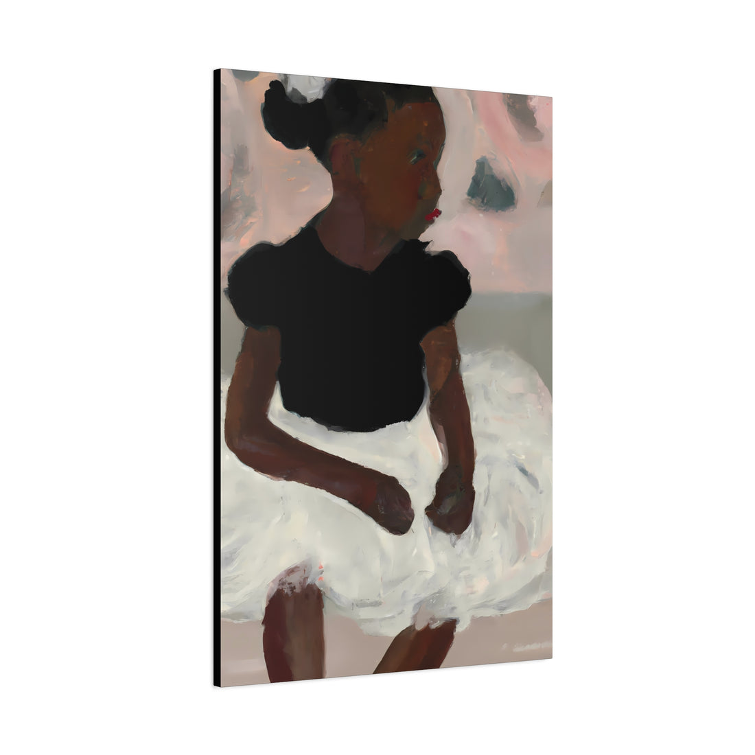 Black Ballerina Canvas Wall Art Daughter Series