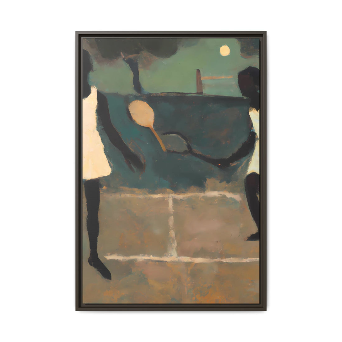 Doubles, Folk Series | Framed Canvas Art