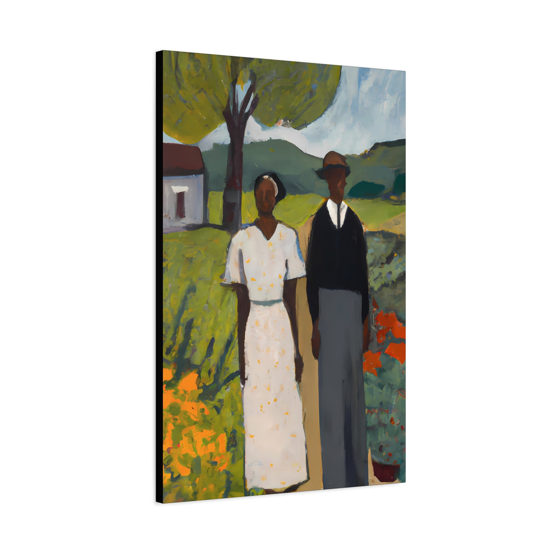 Fall Plantings Folk Art Series, CANVAS wall art