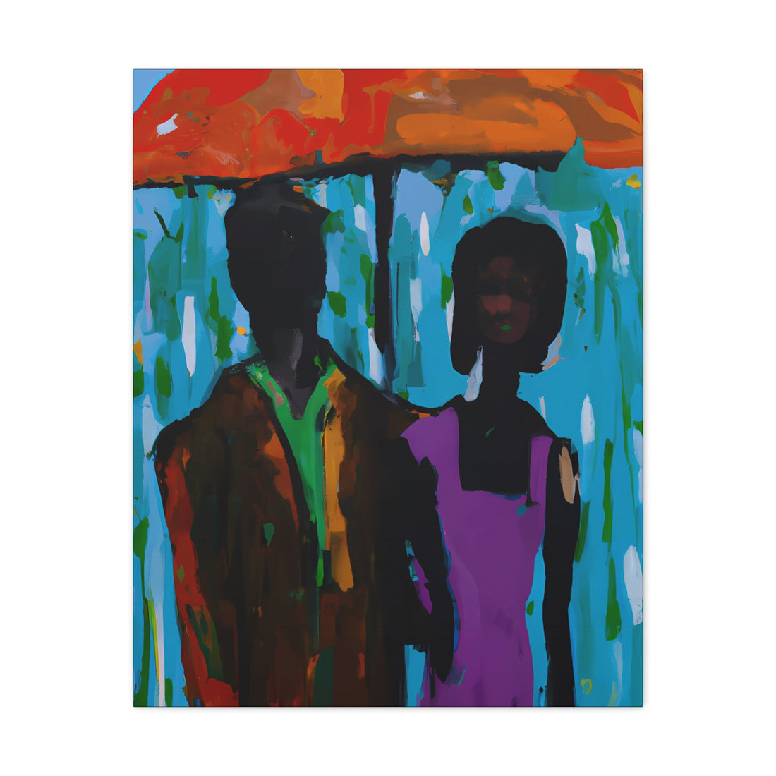 Purple Rain, Black Love Series | CANVAS Gallery Wrap