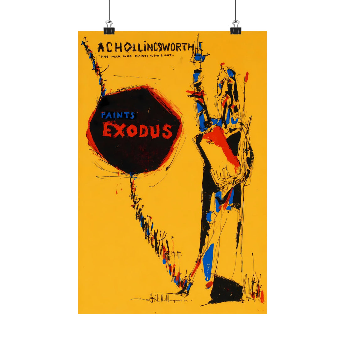 Alvin Hollingsworth Vintage Poster, 1961 Restored Art Print