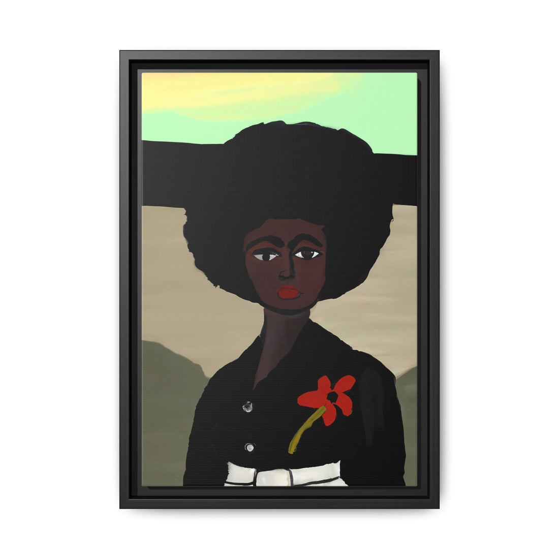 Jo, Folk Series | Framed Canvas Wall Art