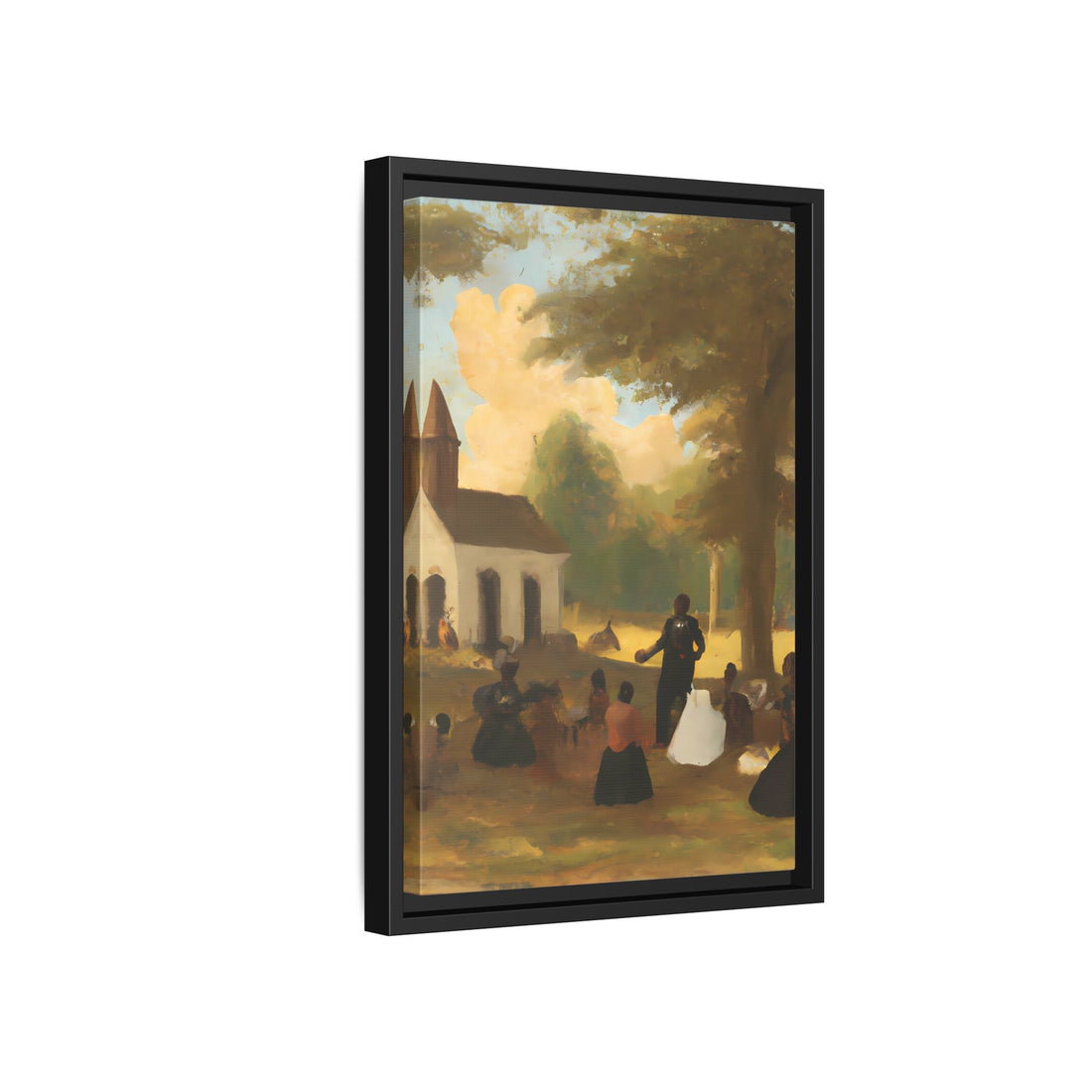 The Gathering, Vintage Series | Framed Canvas Wall Art