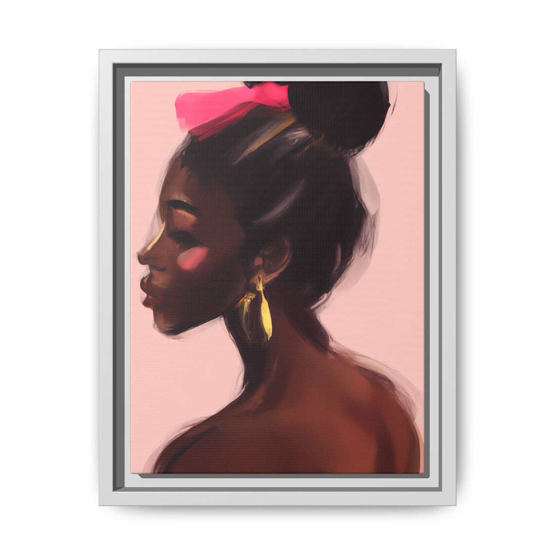 Dance Diva, Black Beauty | Framed Canvas Wall Art