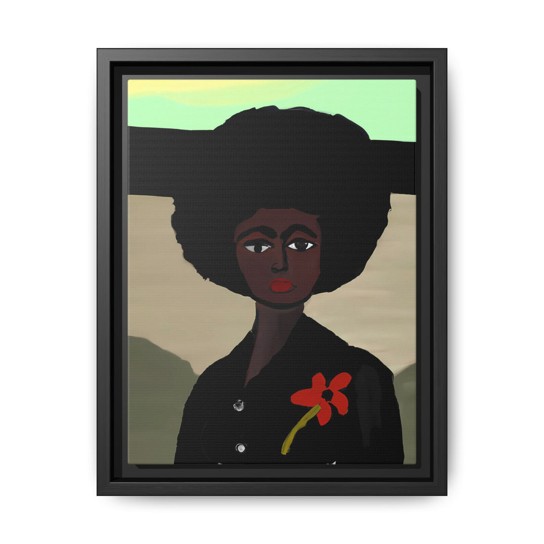 Jo, Folk Series | Framed Canvas Wall Art