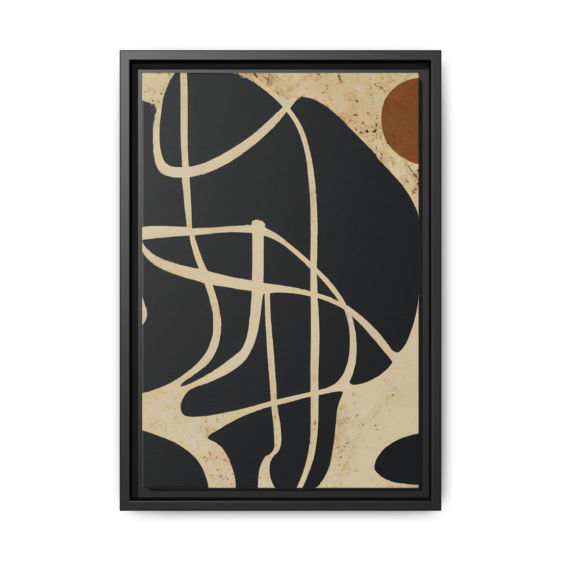Risen Modern Art, Fluid Series | Framed Canvas Wall Art