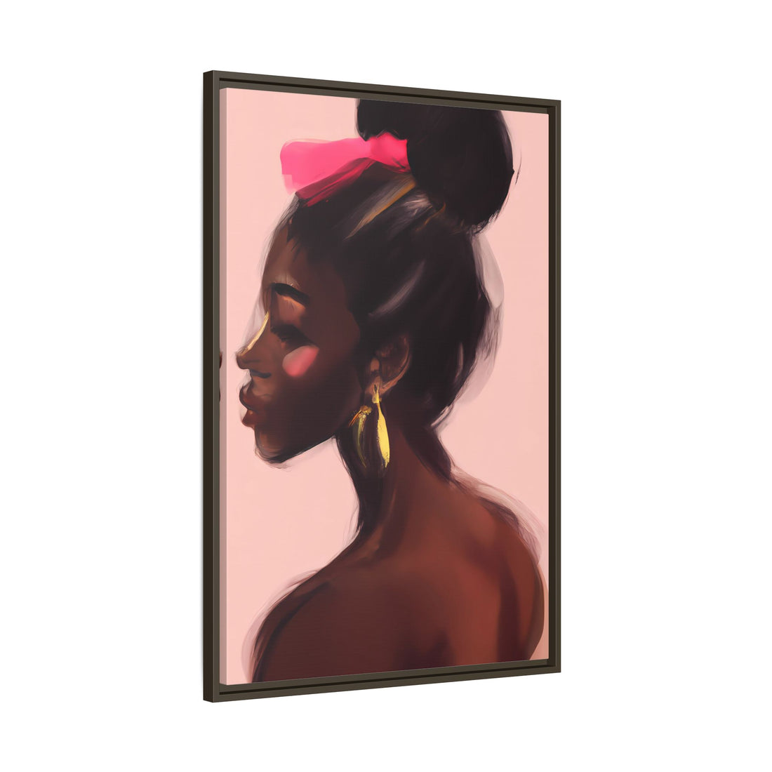 Dance Diva, Black Beauty | Framed Canvas Wall Art