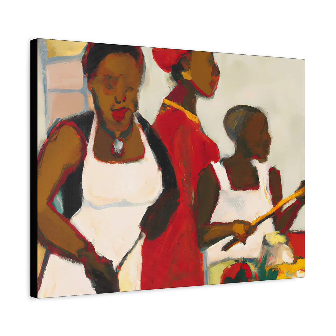 Lady in White, Over the Sofa | Horizontal CANVAS Art