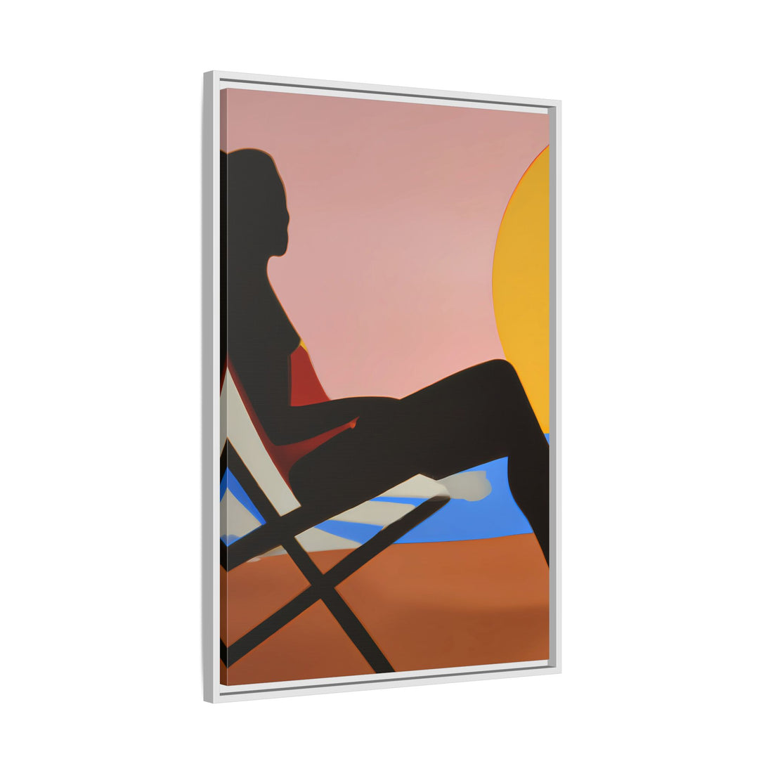 Unbothered, Fluid Series | Framed Canvas Wall Art