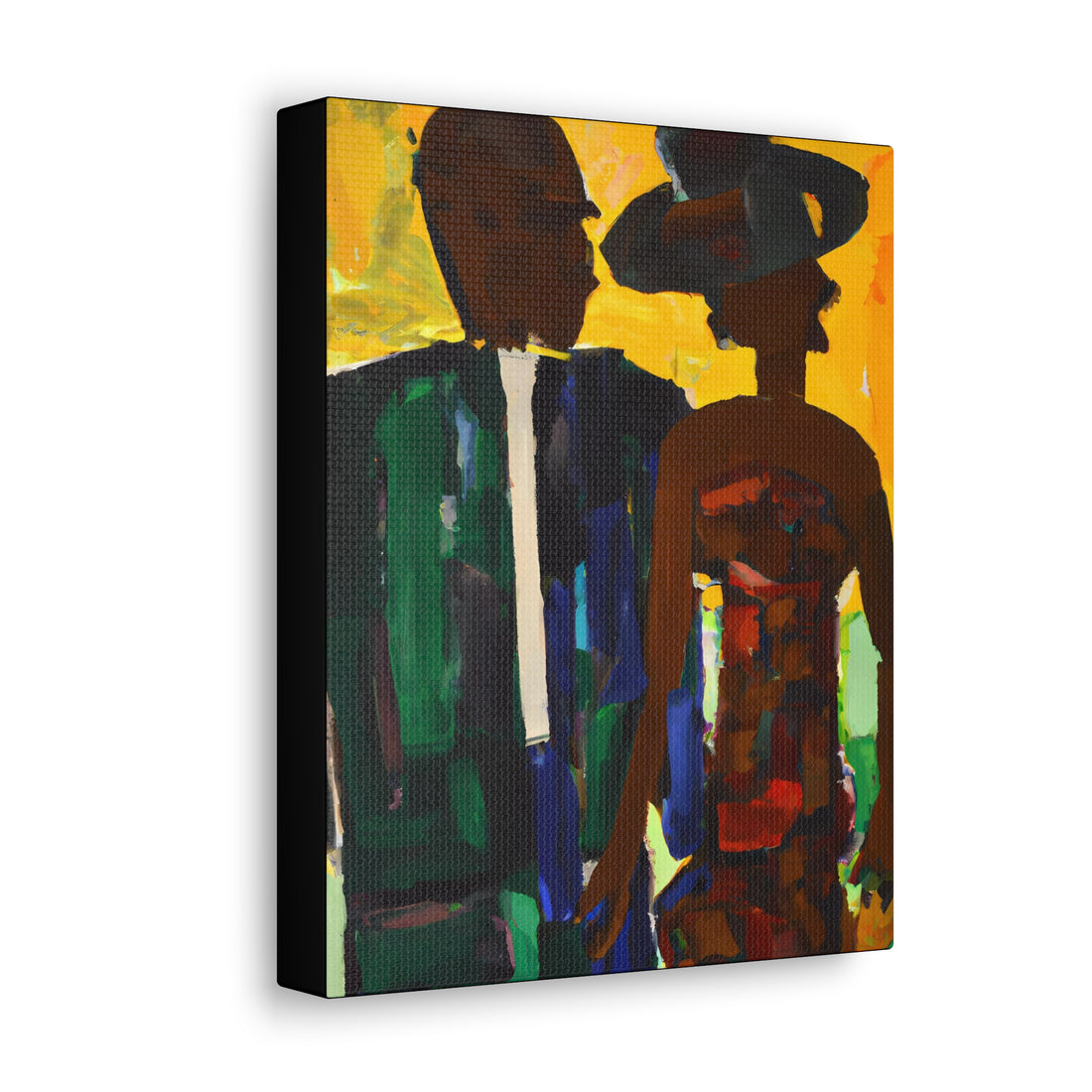 His Hat, Black Love Series | CANVAS Gallery Wrap