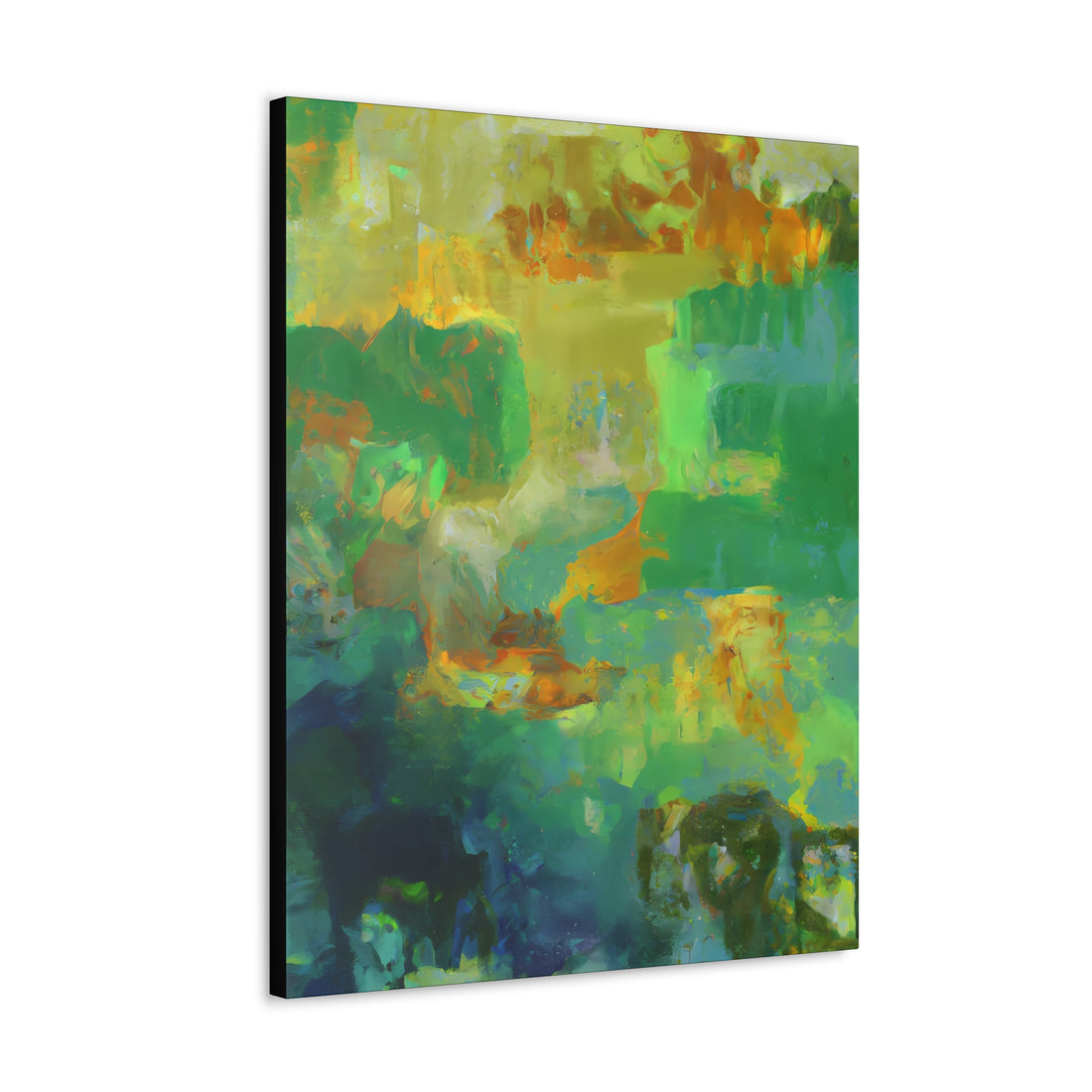 Green Patina Abstract Series, CANVAS Wall Art