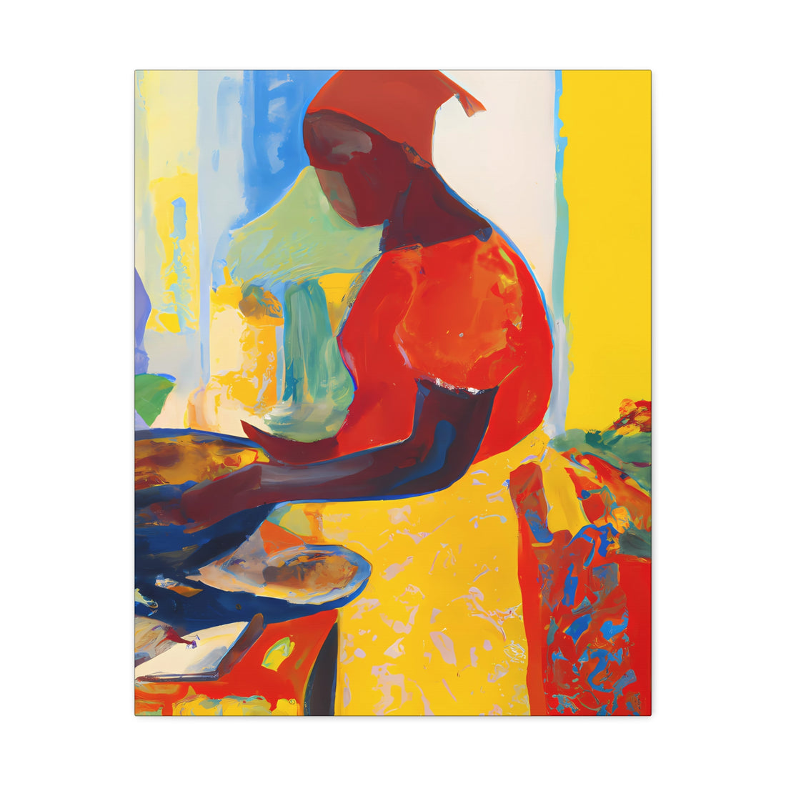 Lady in Red, Lifestyle Series | Canvas Wall Art