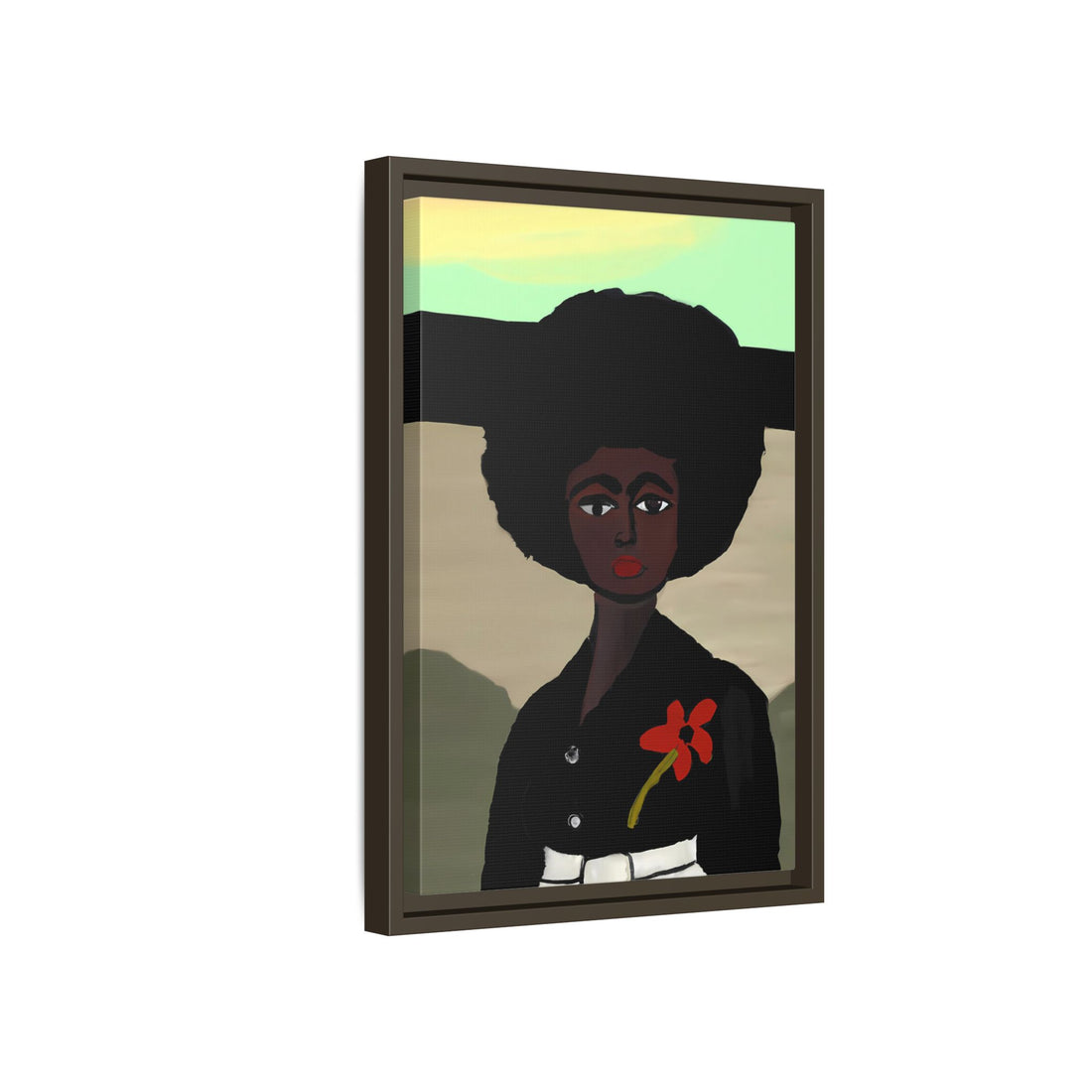 Jo, Folk Series | Framed Canvas Wall Art