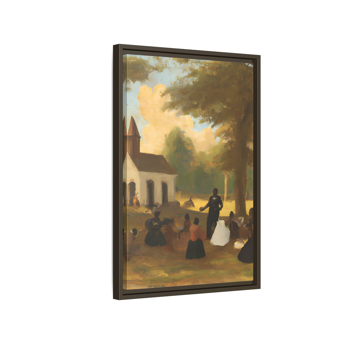 The Gathering, Vintage Series | Framed Canvas Wall Art