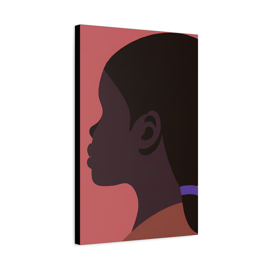 The Pony Tail, Black Hair Art Series | Canvas Wall art