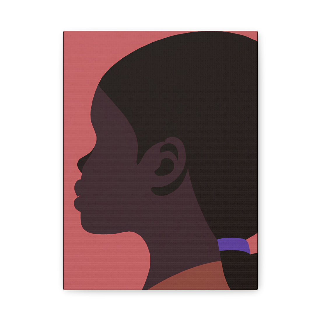 The Pony Tail, Black Hair Art Series | Canvas Wall art