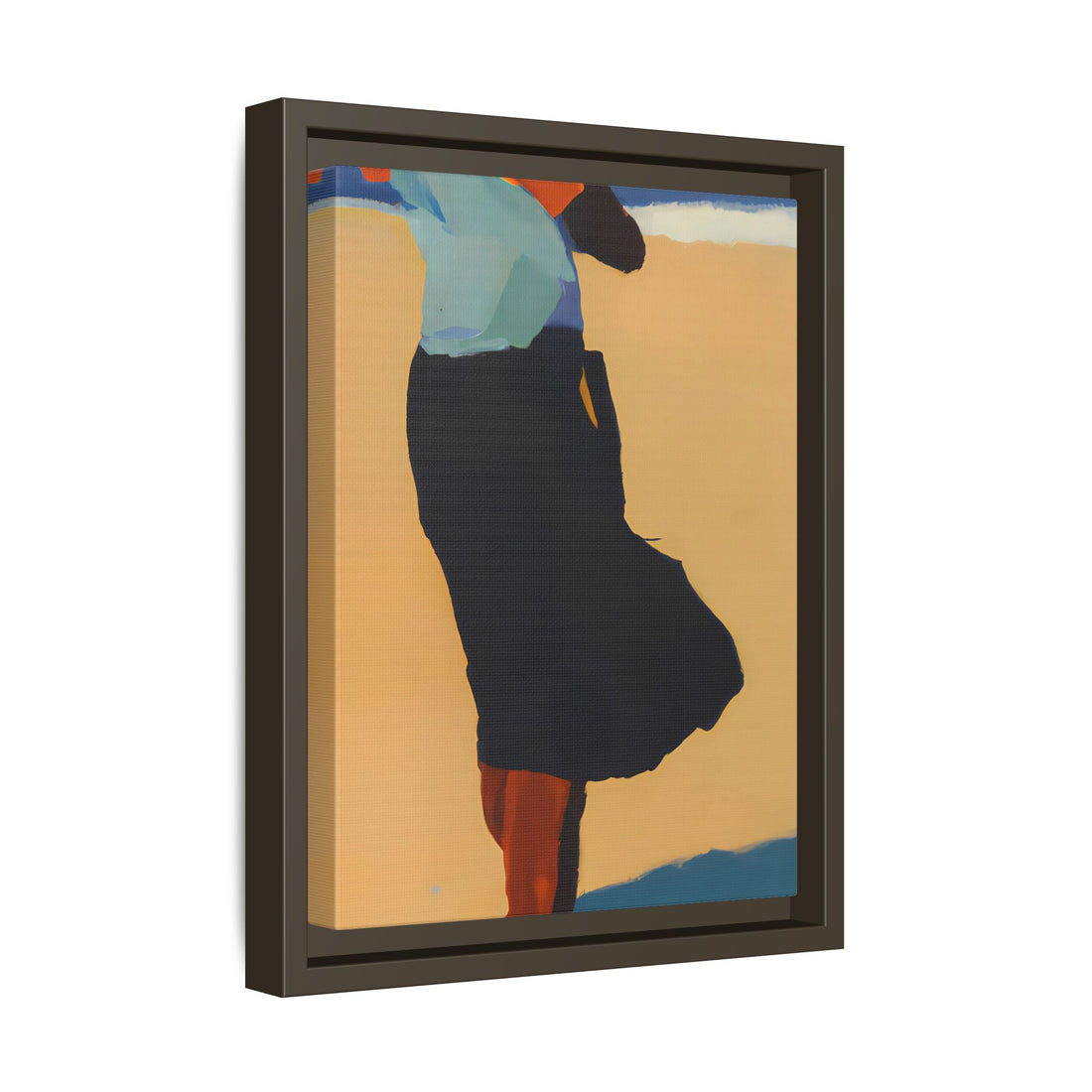 Optimistic, Fluid Series | Framed Canvas Wall Art