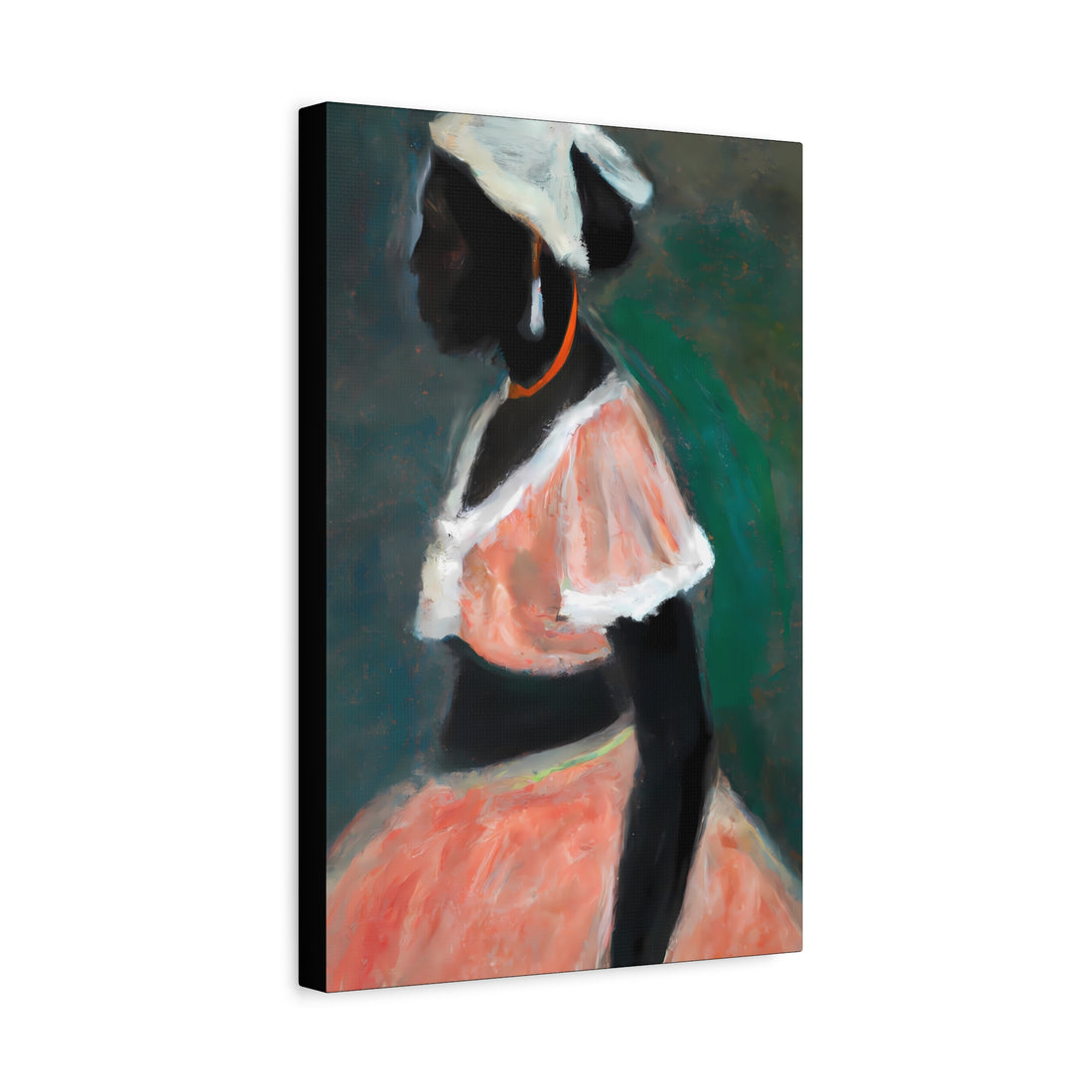 Lady in Peach, Romantic Art Series | Canvas Wall Art