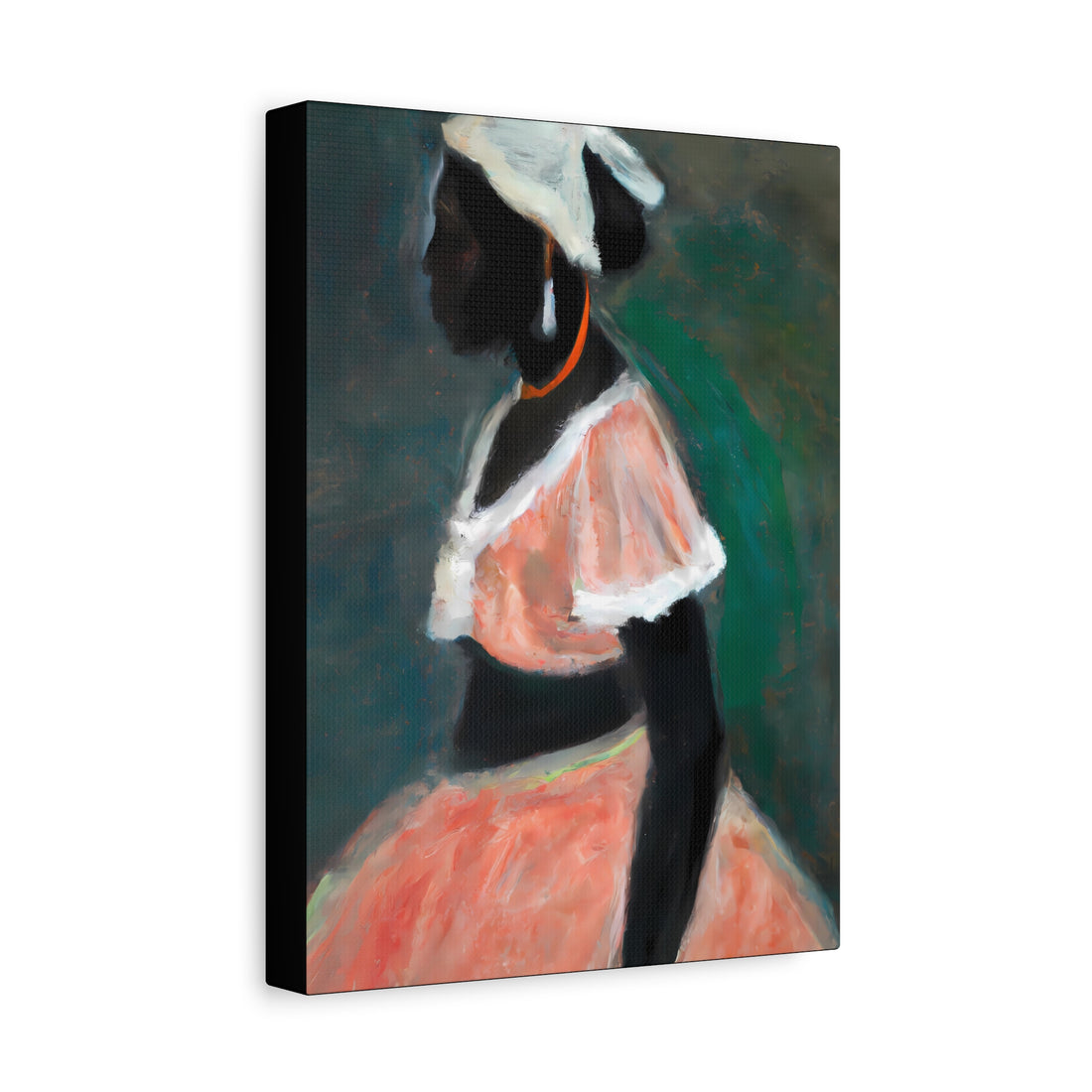 Lady in Peach, Romantic Art Series | Canvas Wall Art