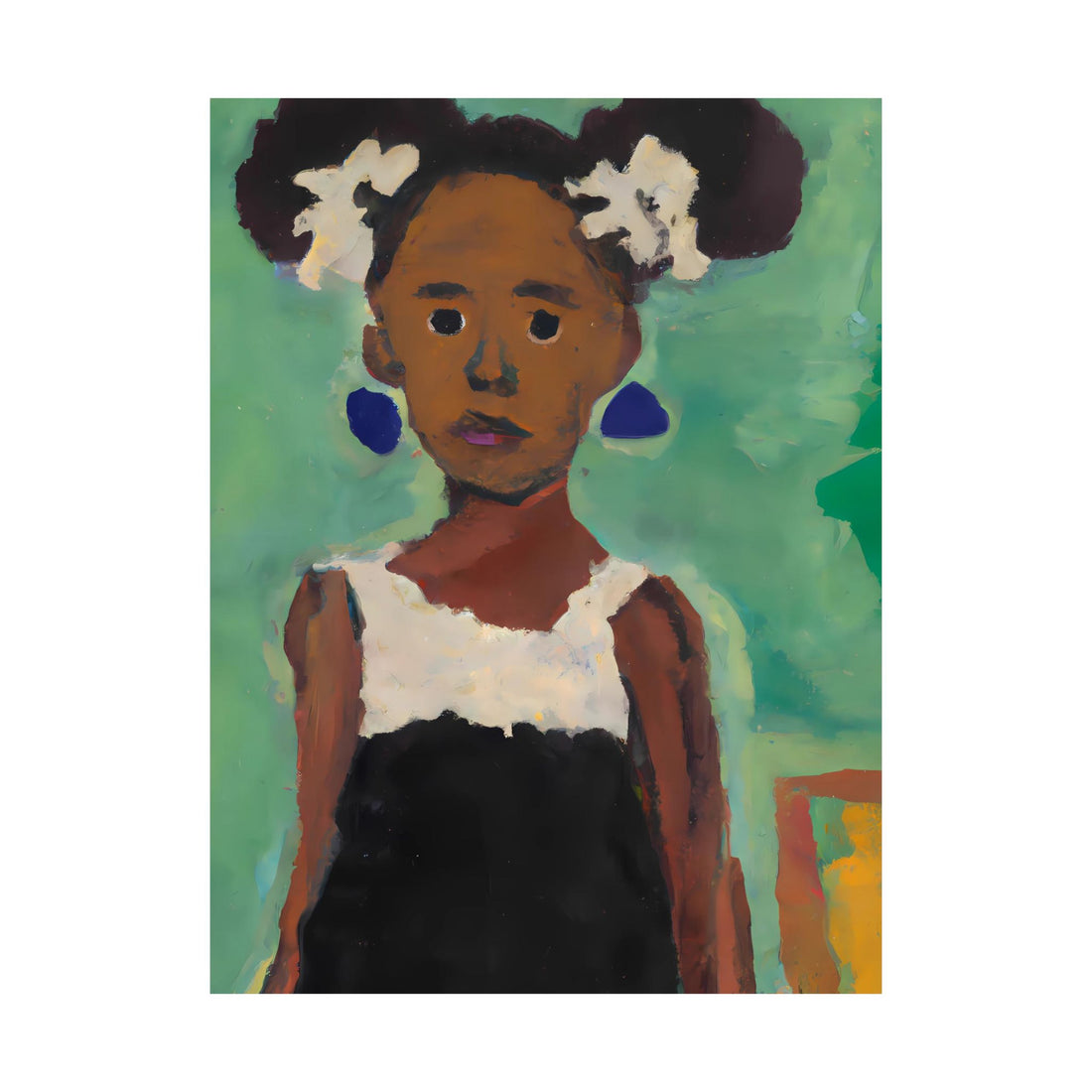 Girl in Afro Puffs, Daughter Series | Poster Print