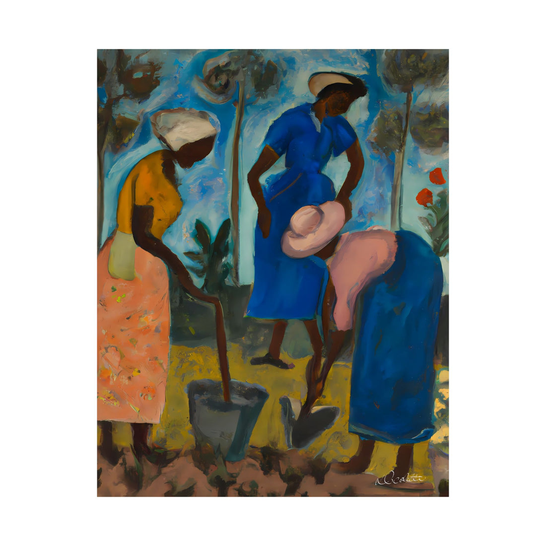 LADY IN YELLOW | Signed Giclée Art Print