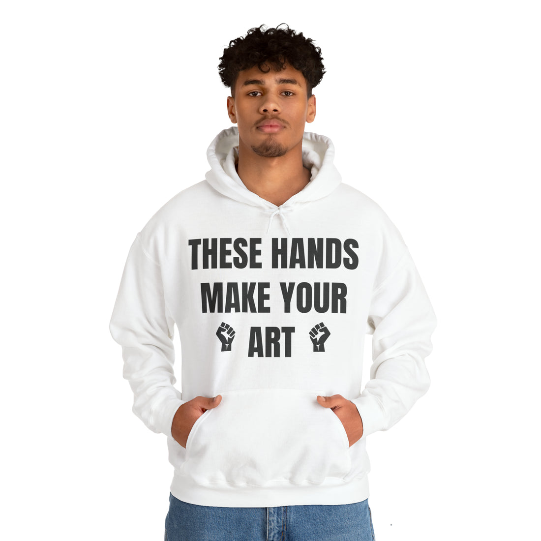 These Hands Artist Hoodie, Unisex Heavy Hooded Sweatshirt