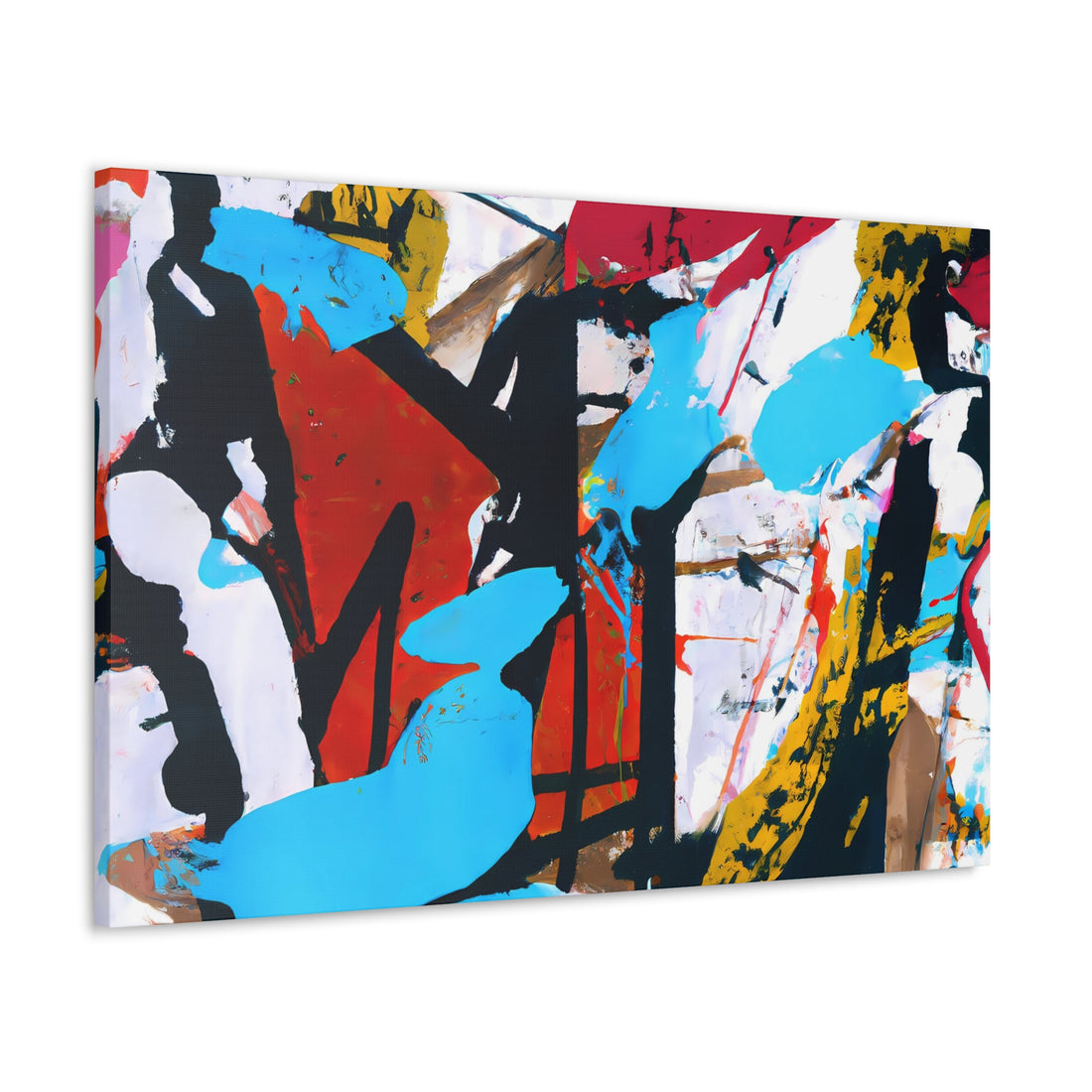 Turq Splash, Graffiti Series | Horizontal Wall Art